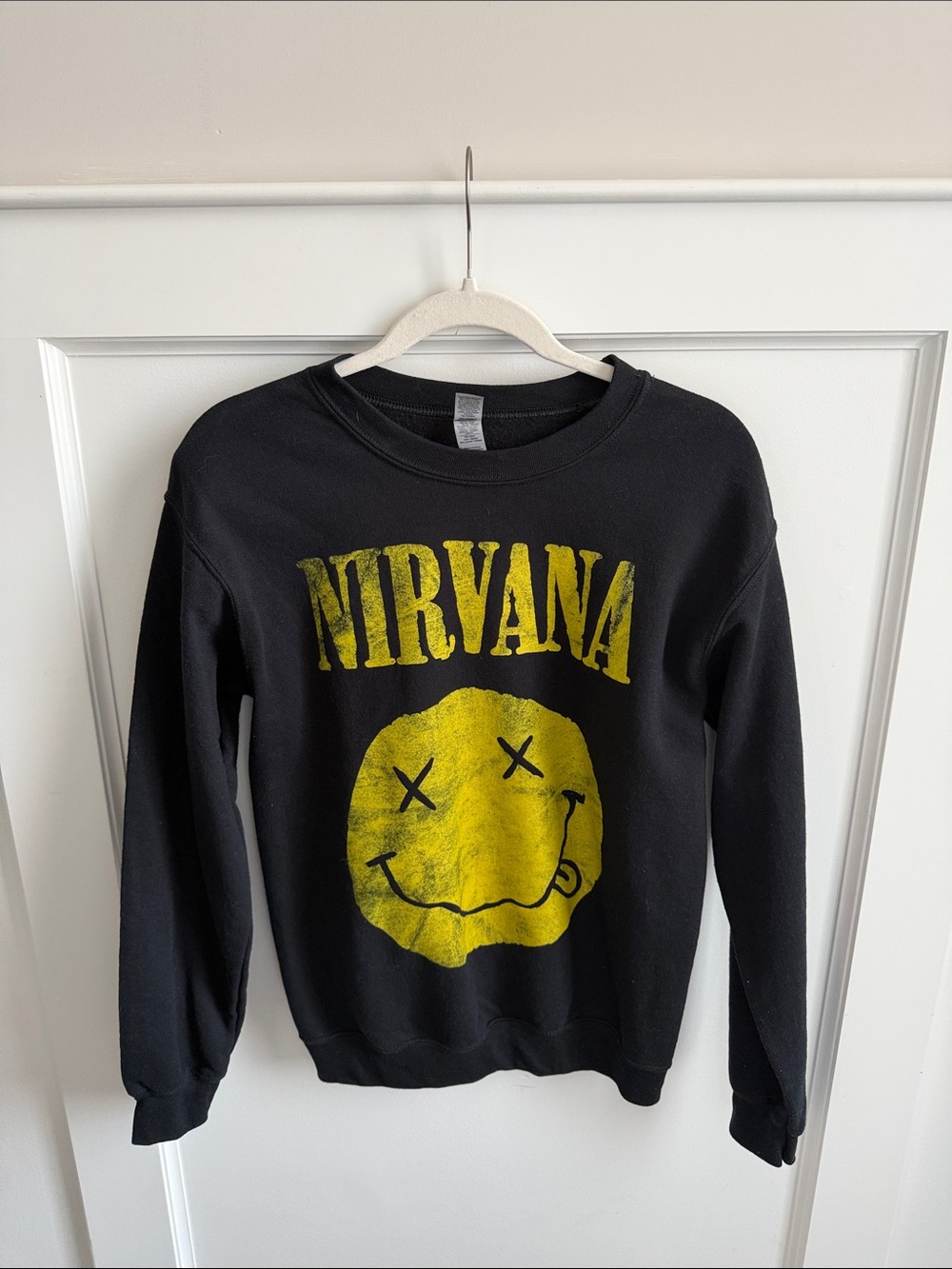 EUC Nirvana Black Crewneck Sweatshirt